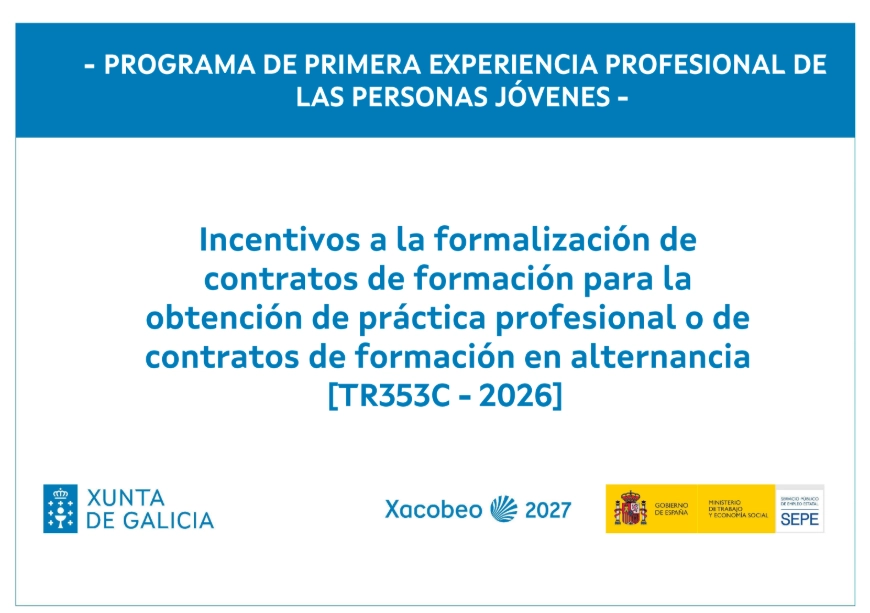 TR353C – Programa de primera experiencia profesional de las personas jóvenes